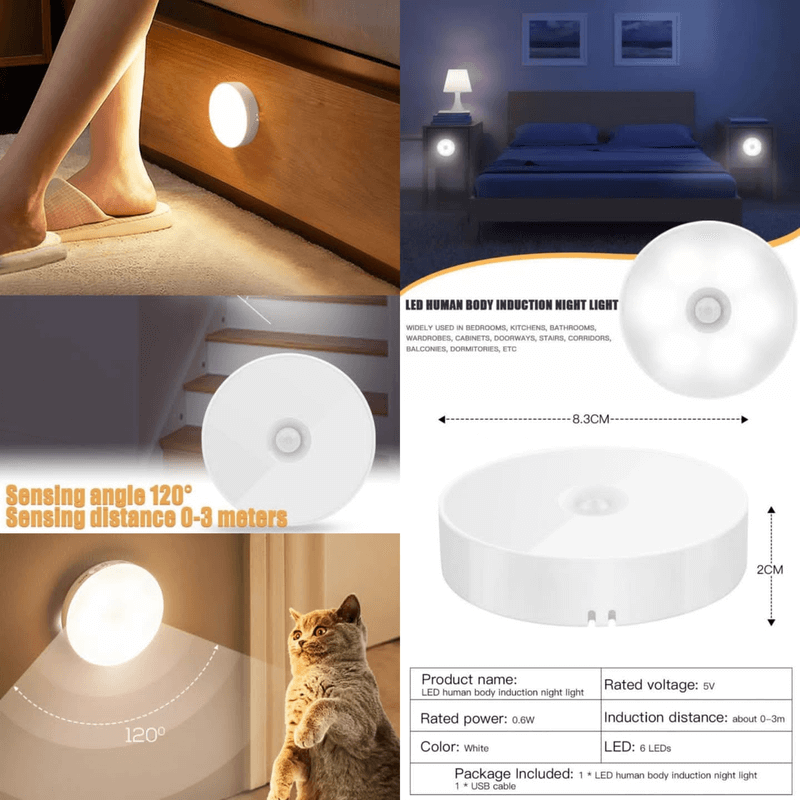 Motion Sensor LED Night Light (Imported)